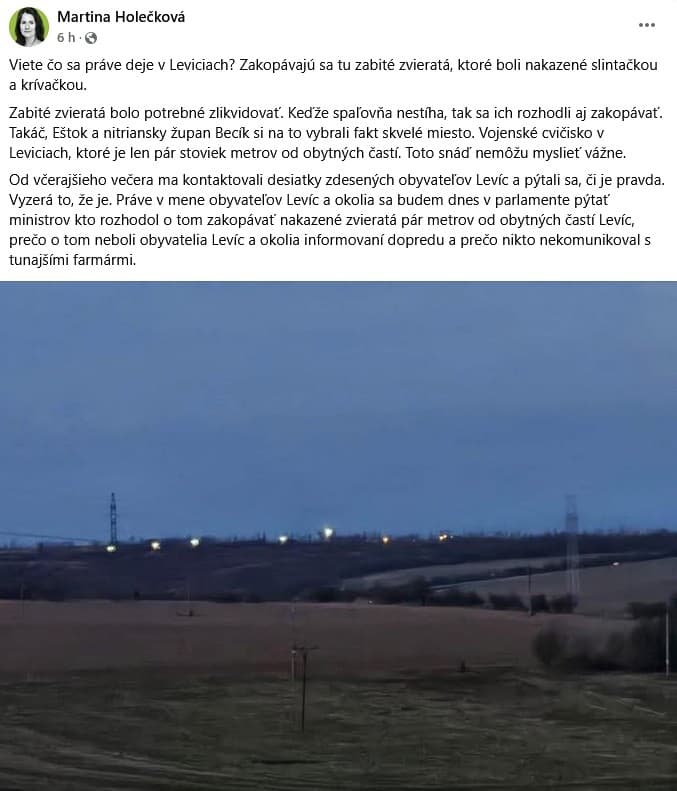 Opozícia po výskyte ohnísk