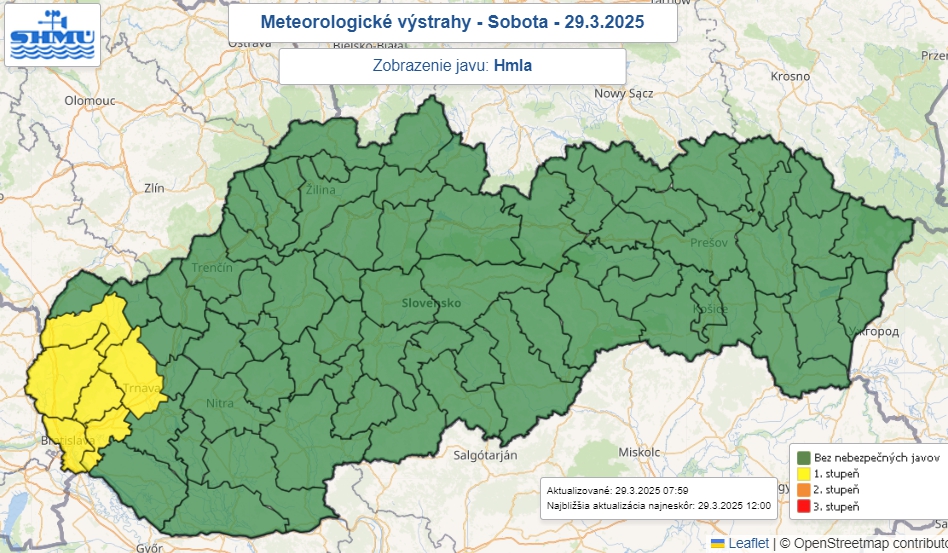 Na západnom Slovensku sa