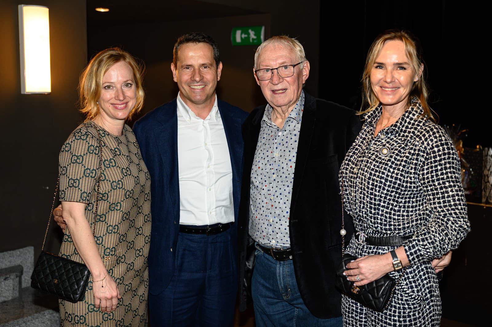 Karol Čálik s dcérou (vľavo) a priateľmi 