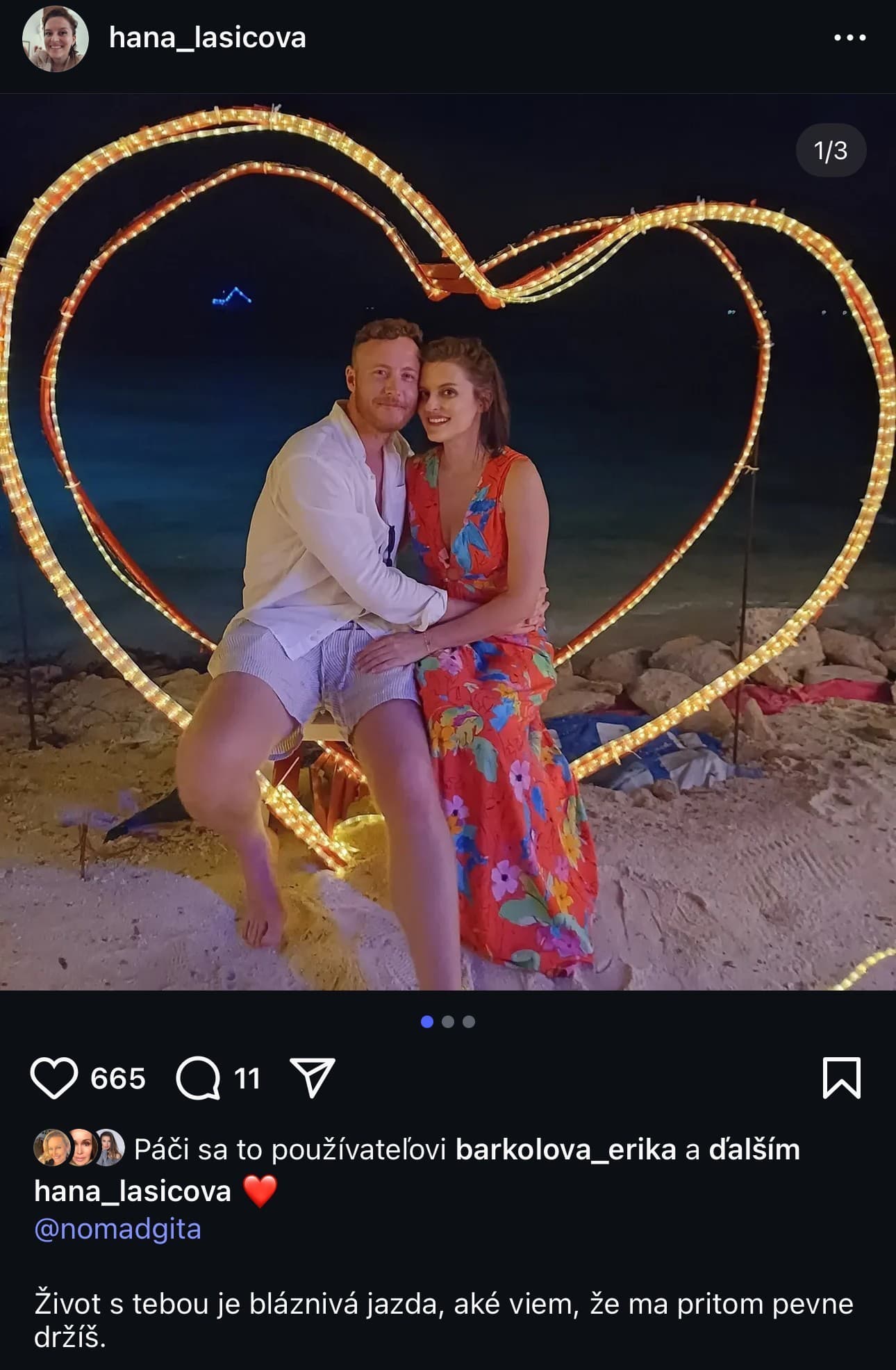 Hana Lasicová s partnerom Jamiem.