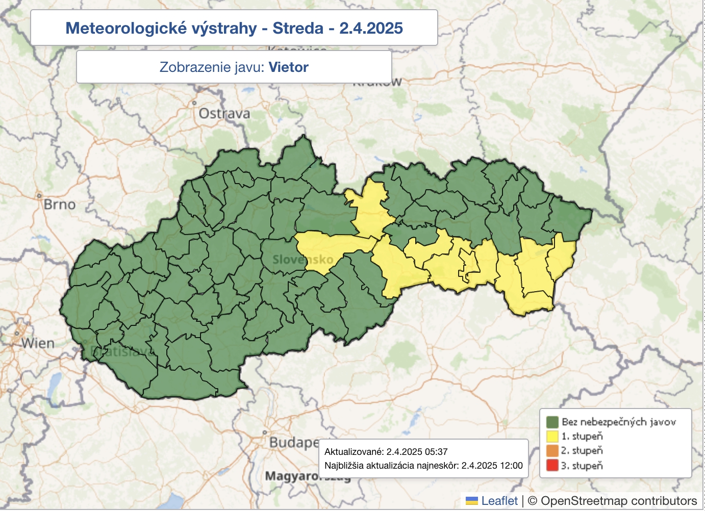 Meteorológovia varujú pred silnejším vetrom