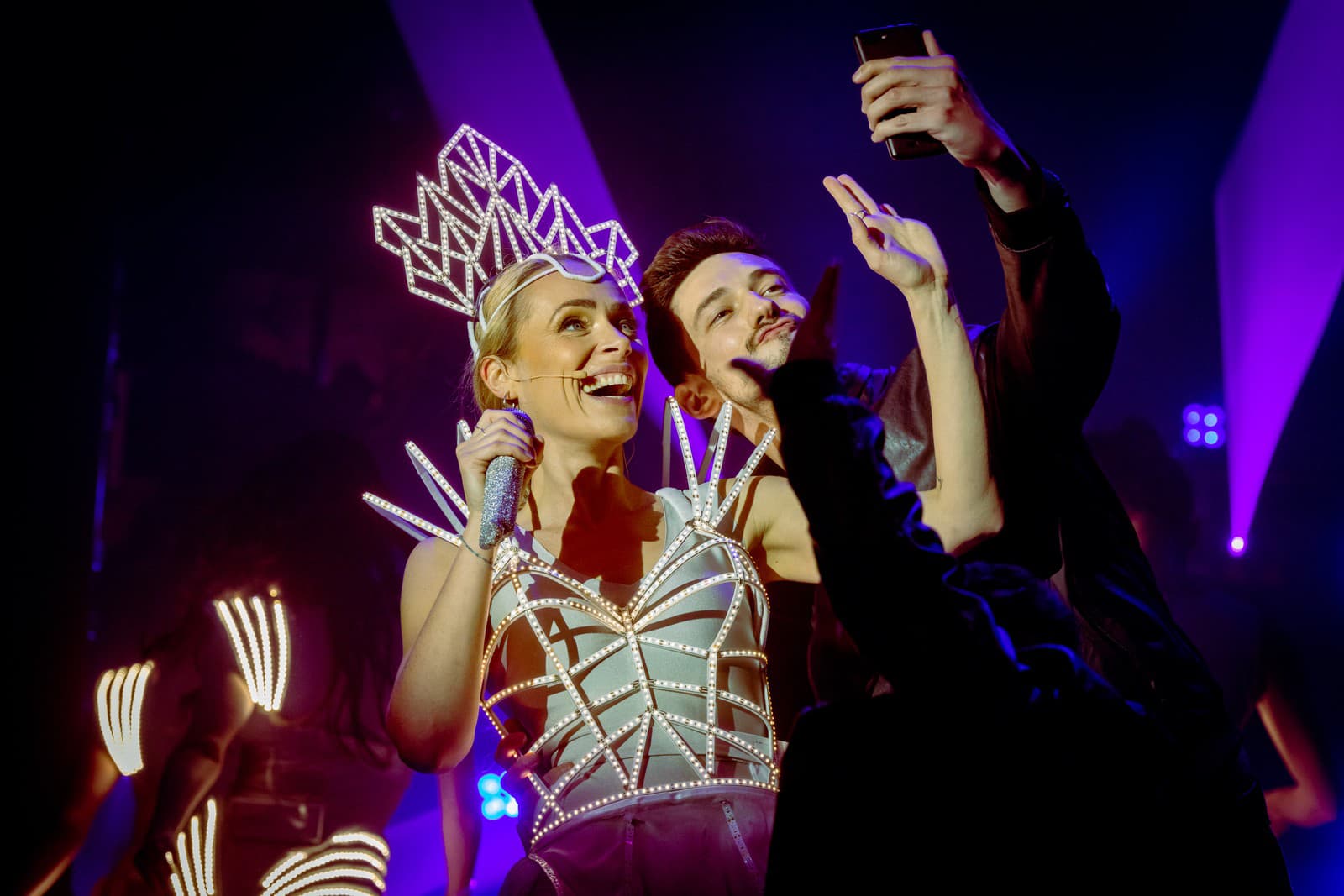 Miroslava Gális Partlová ako Rachel Marron v The Bodyguard, r. 2022.