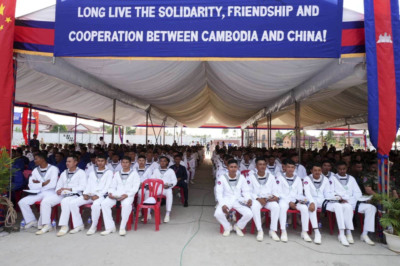 Slávnostné otvorenie námornej základne Ream v Kambodži