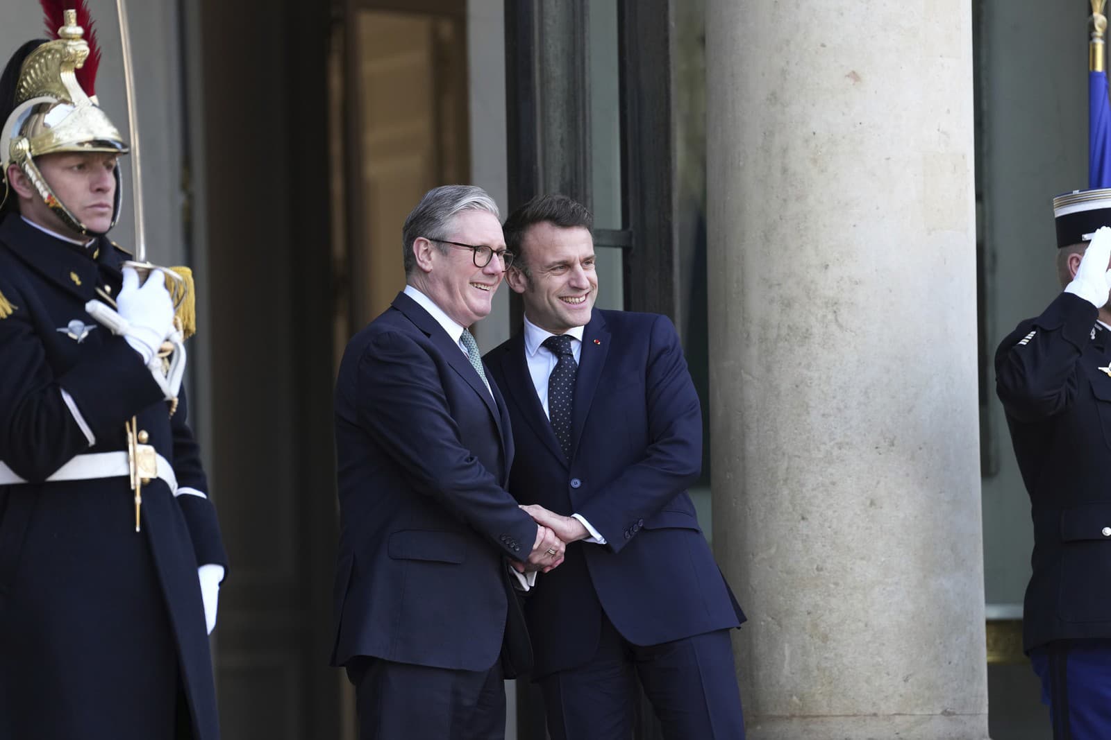 Keir Starmer a Emmanuel Macron