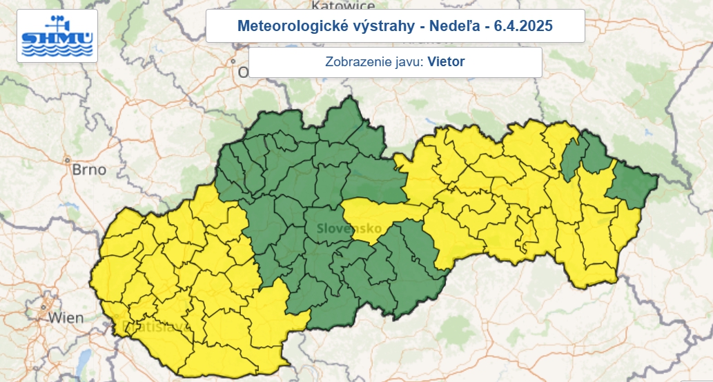 Mráz, silný vietor a