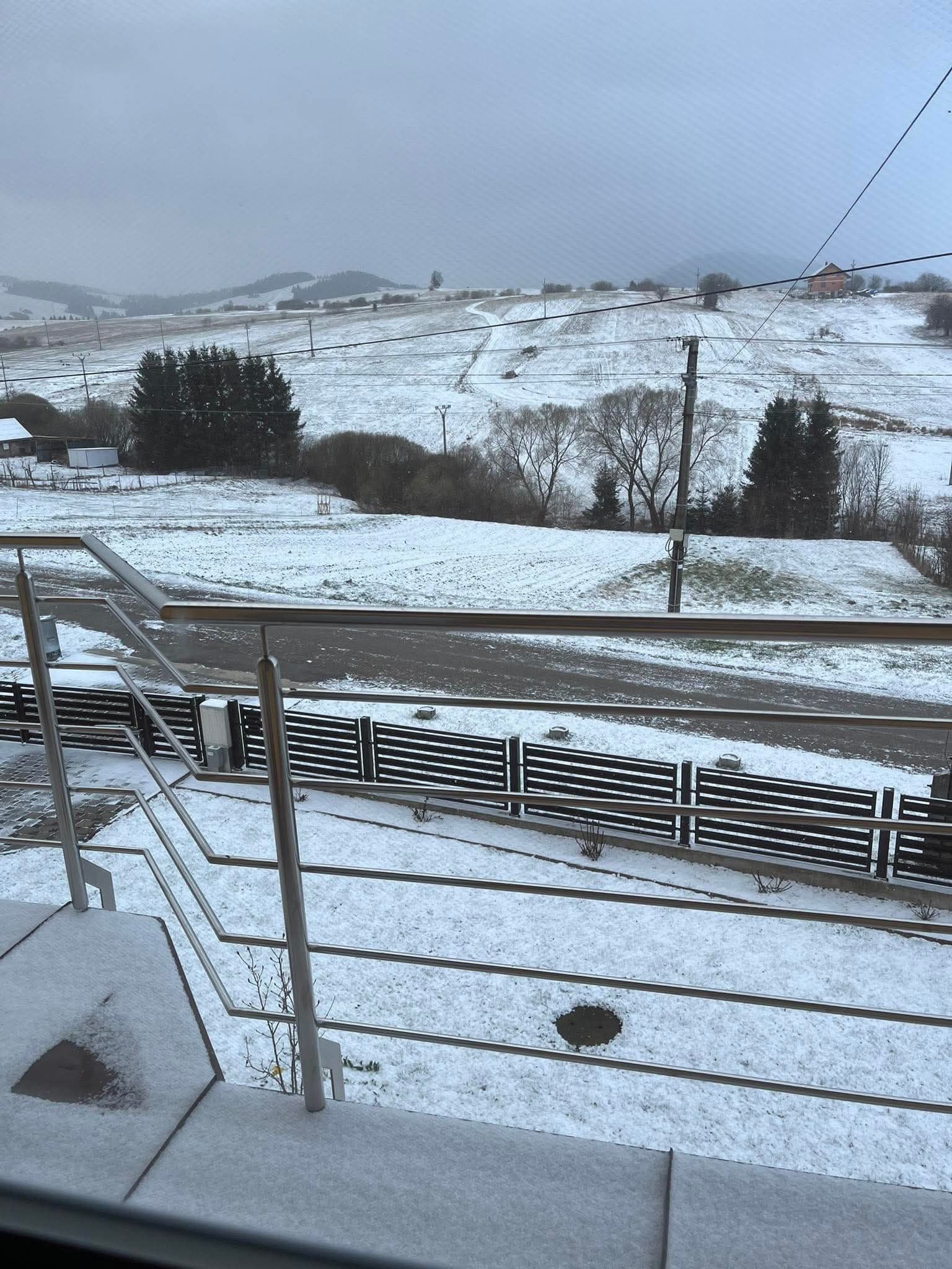 Nedeľný sneh na Orave