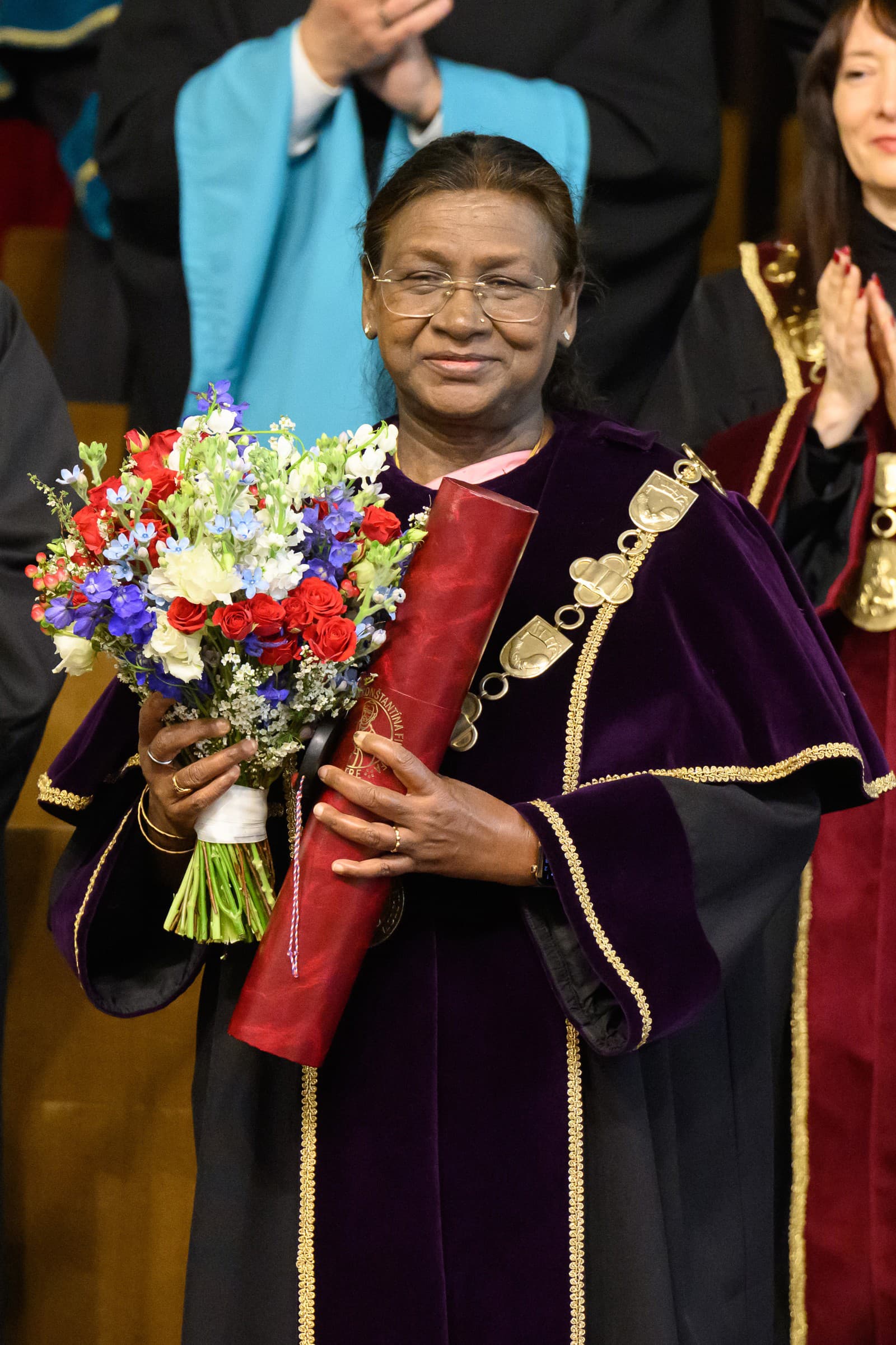 Indická prezidentka Draupadí Murmúová si prevzala titul doctor honoris causa na Univerzite Konštantína Filozofa (UKF) v Nitre