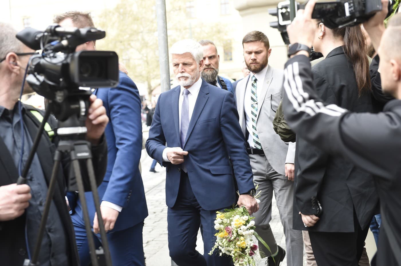 Pohreb Aničky Slováčkovej - Prezident ČR Petr Pavel