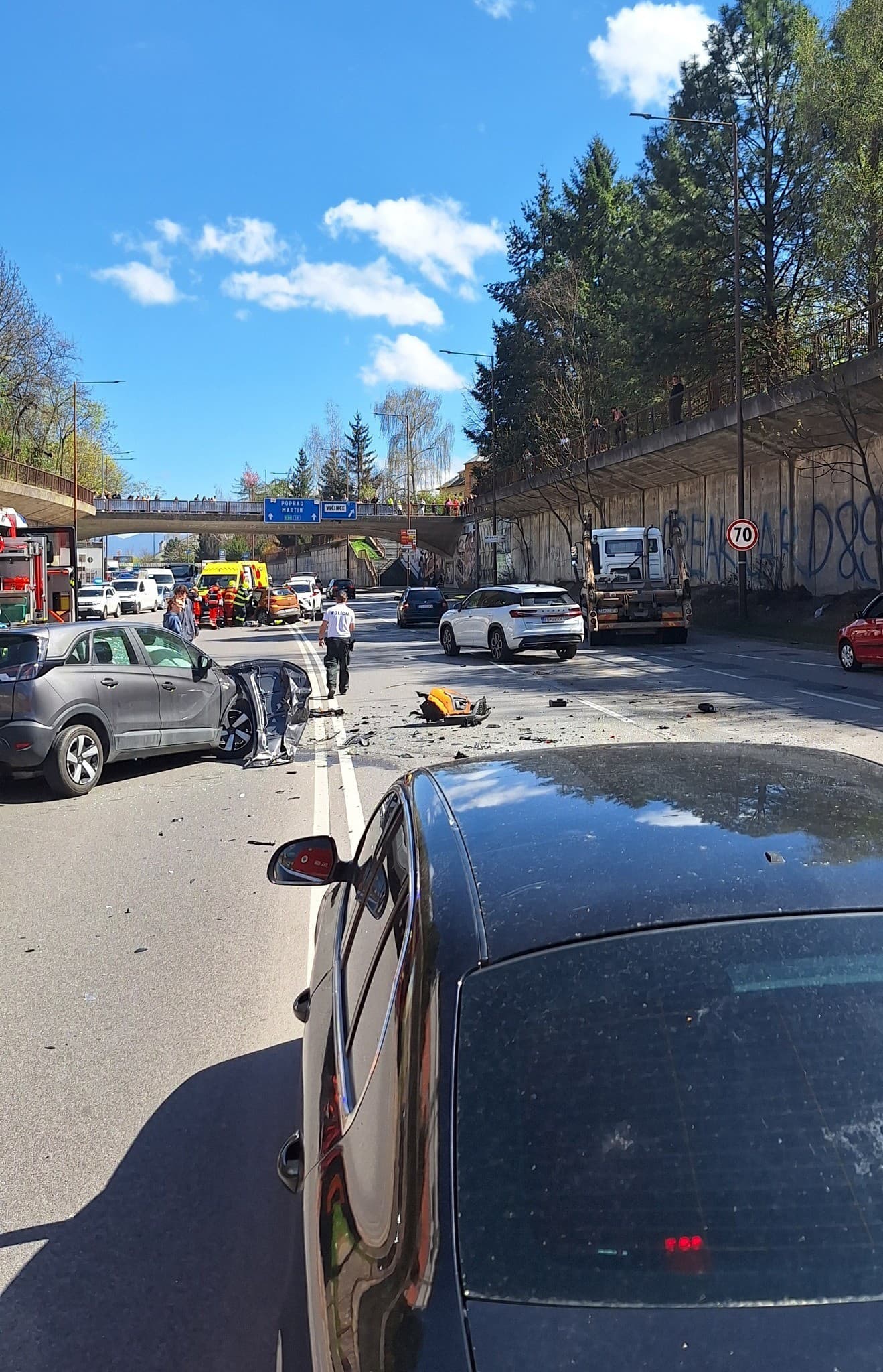 Dopravná nehoda v Žiline