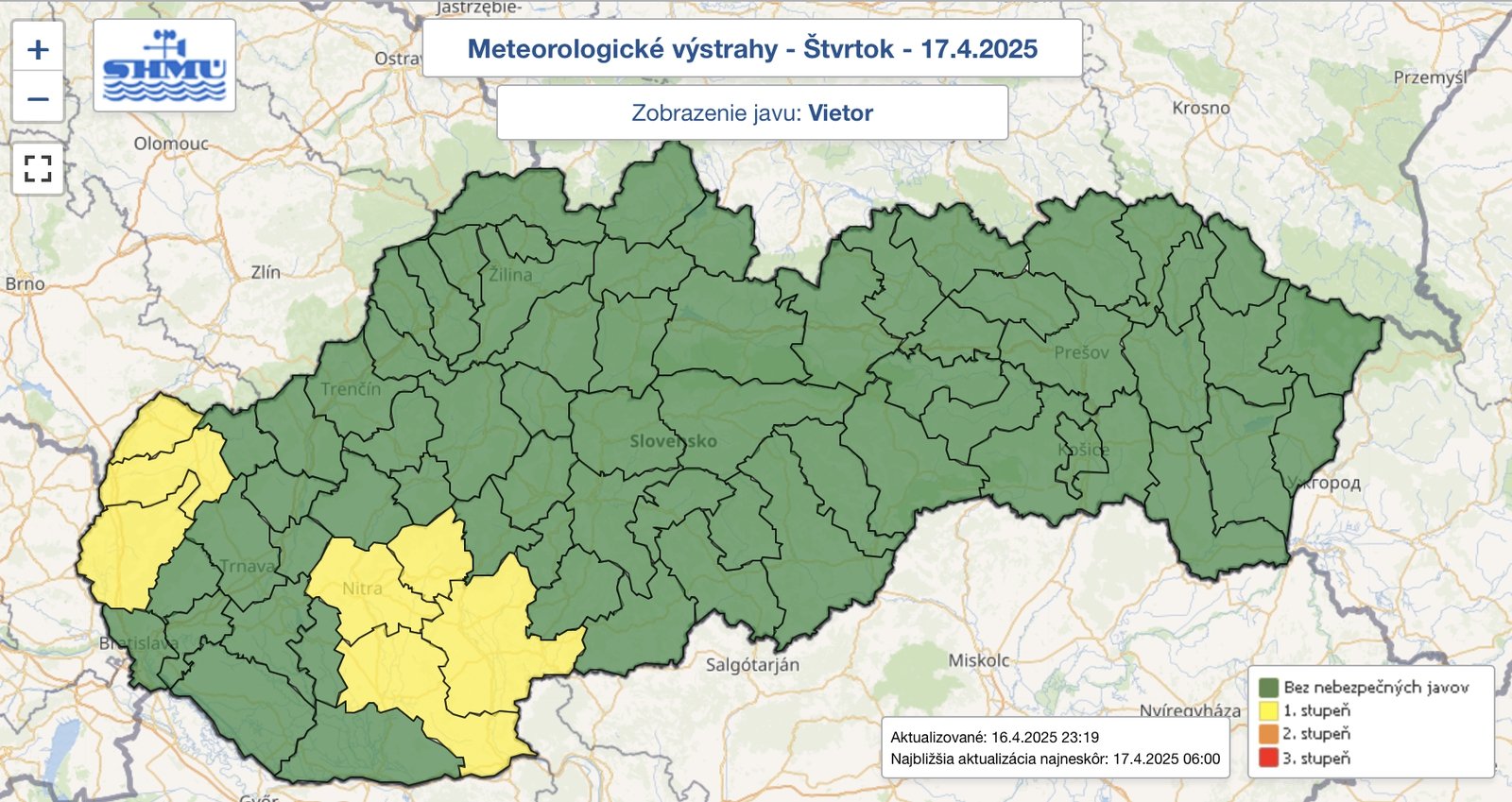 Meteorológovia vydali výstrahu: Vo