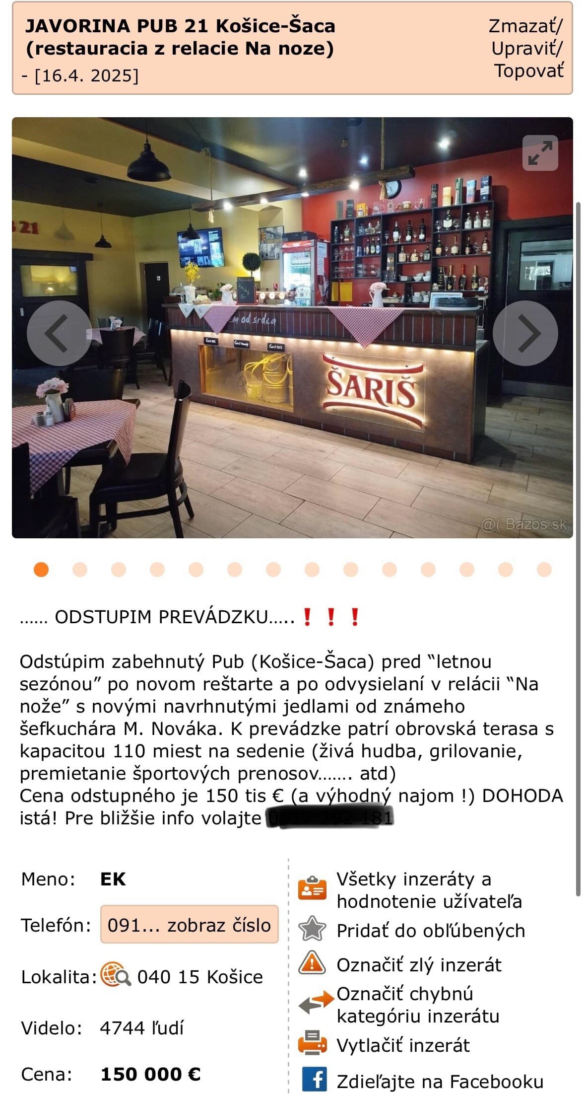 NEZACHRÁNIL ju ani šéfkuchár