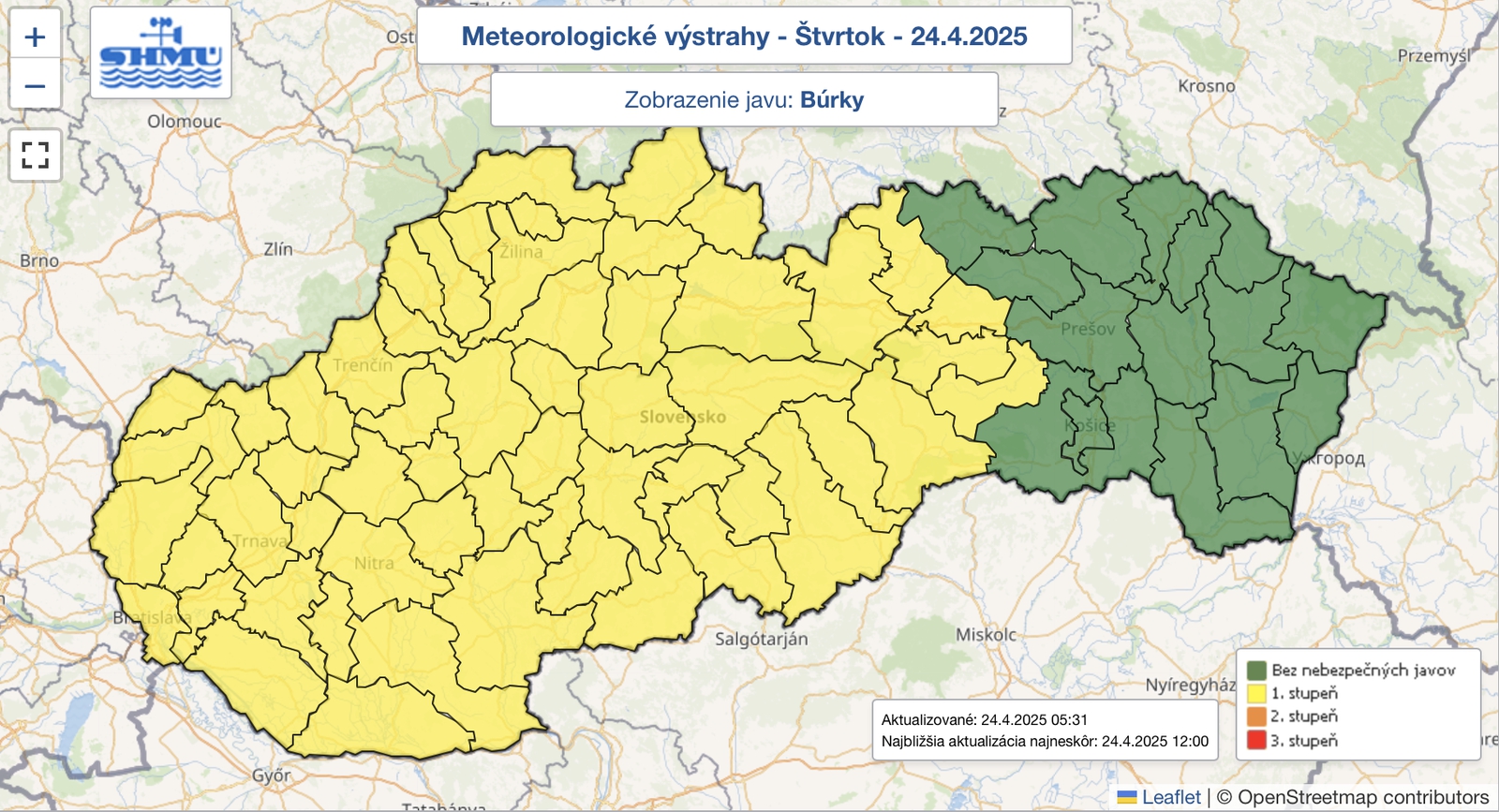 Búrky budú pokračovať! Na