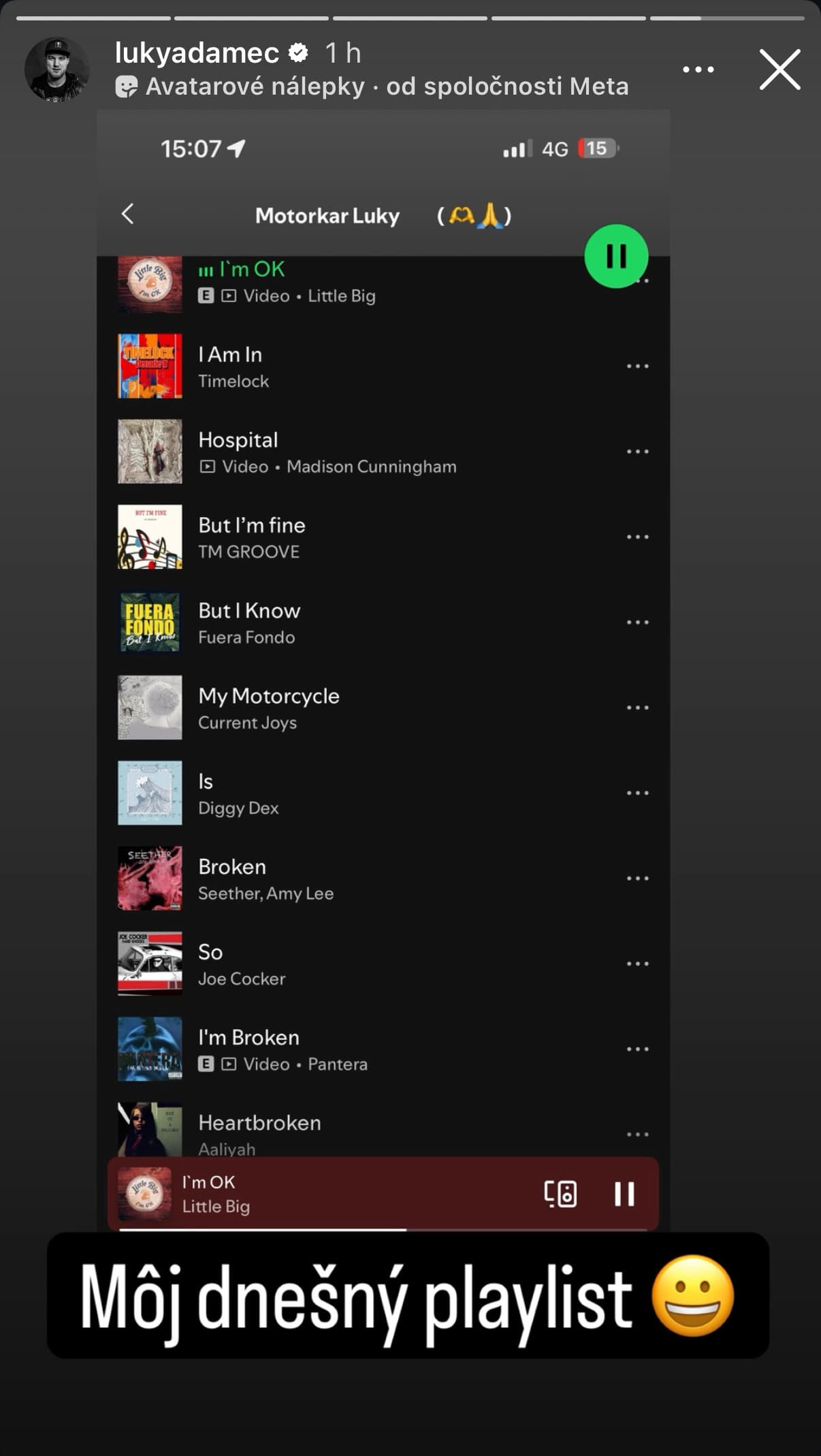 Lukáš Adamec mal desivú