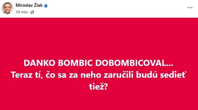 MIMORIADNE Extrémista Daniel Bombic