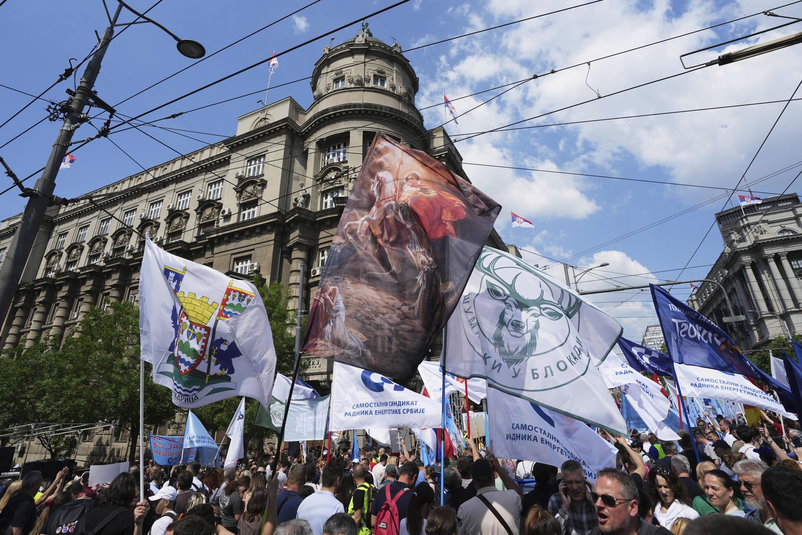 Protesty v Srbsku