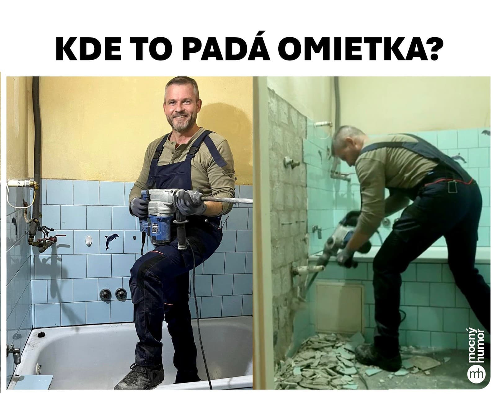 Uletená omietka, prilby v