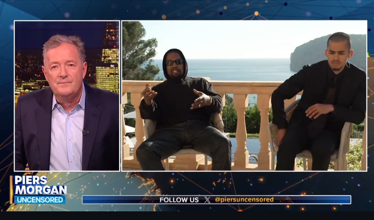 Kanye West odišiel uprostred rozhovoru s Piersom Morganom