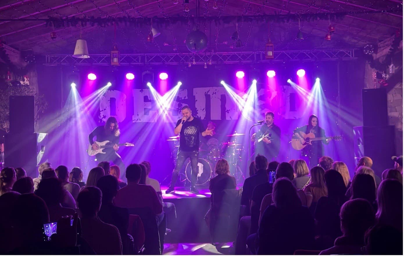 Záber z koncertu „Skoro akustické tour“