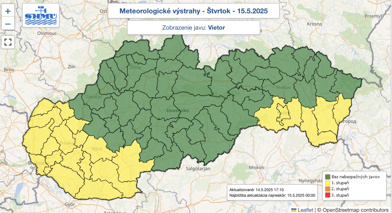 Meteorológovia vydali výstrahu: V