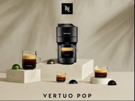 Nespresso Vertuo Pop ENV90 vám pripraví niekoľko veľkostí a množstvo chutí kávy. 