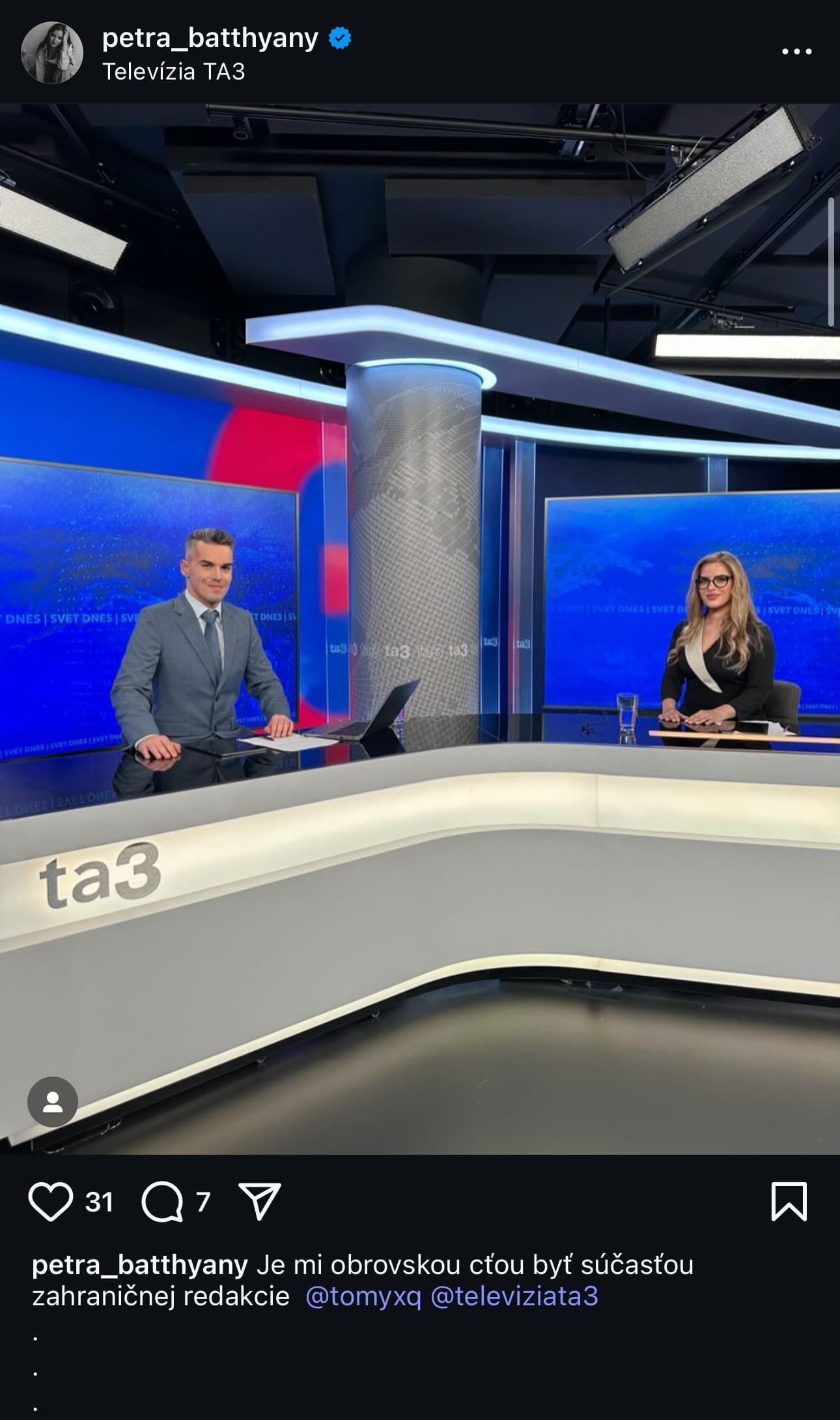 Petra Batthyány je novou posilou v spravodajskej televízii.