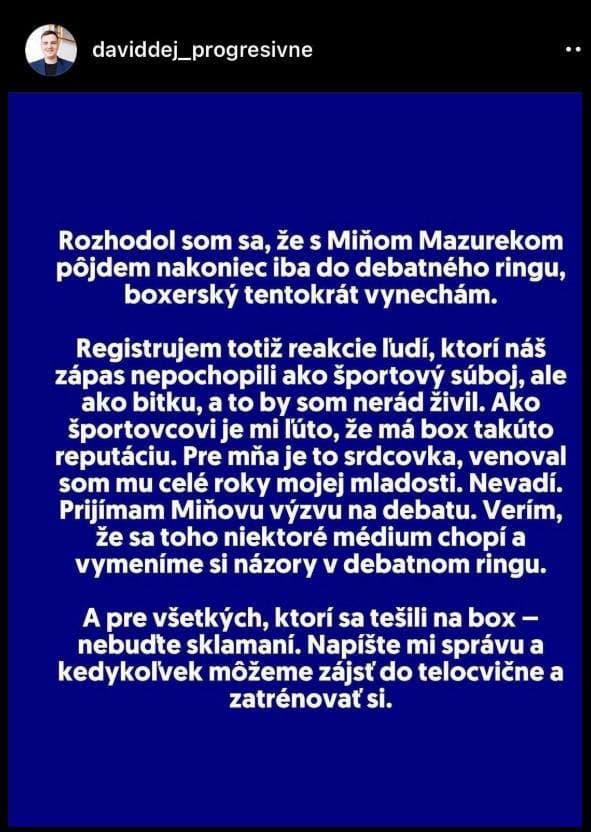 Mal to byť BOJ