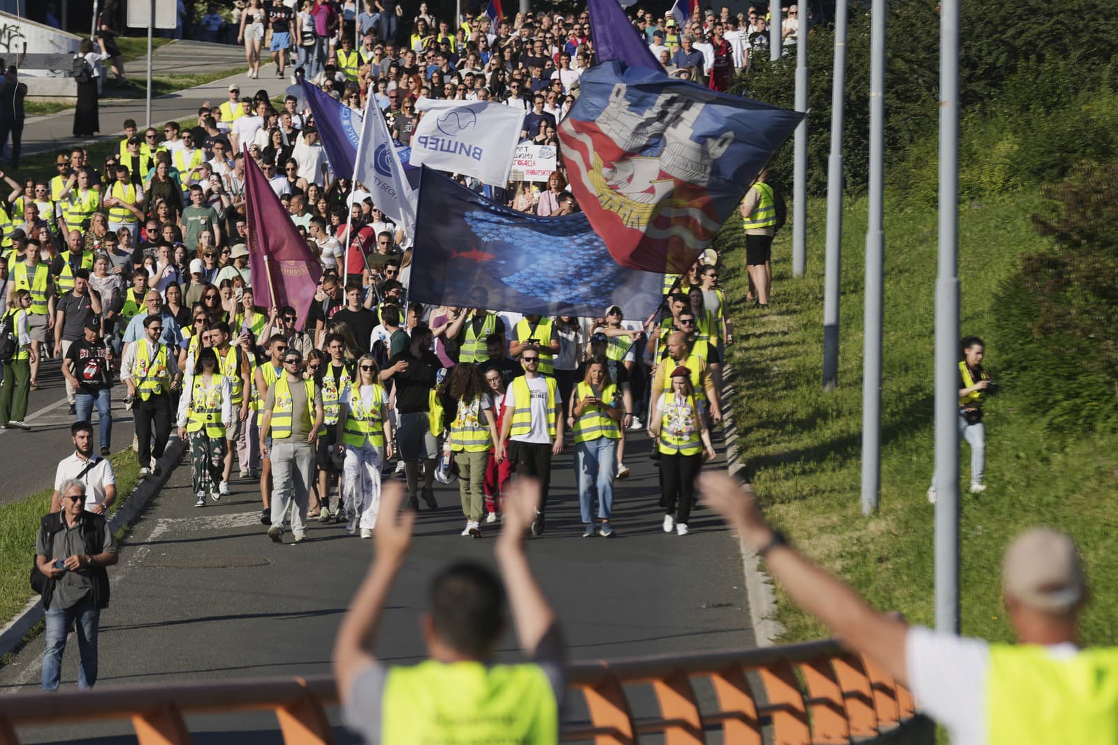 Protesty v Srbsku