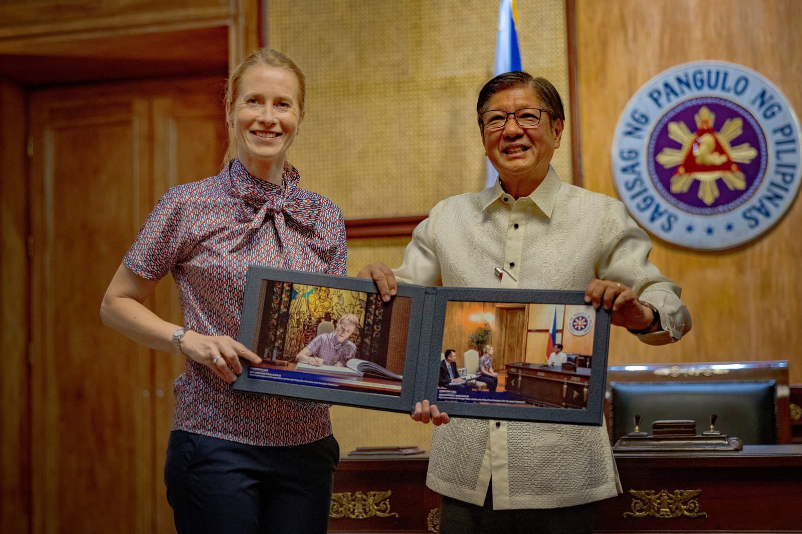 Ferdinand Marcos ml. a Kaja Kallasová