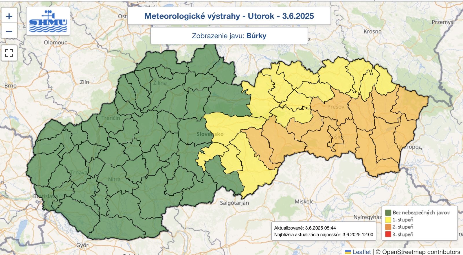 Búrky nekončia: Vo viacerých