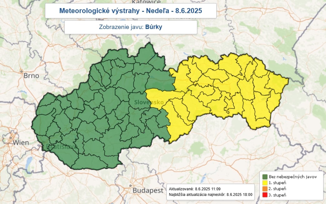 Východ Slovenska zasiahli búrky!