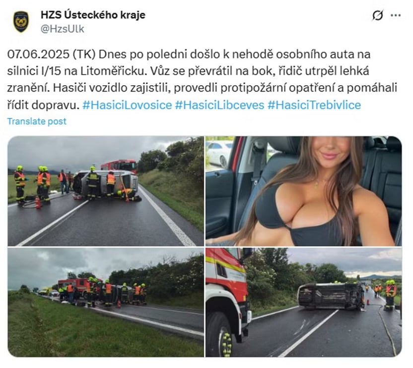 Trapas hasičov na sociálnej