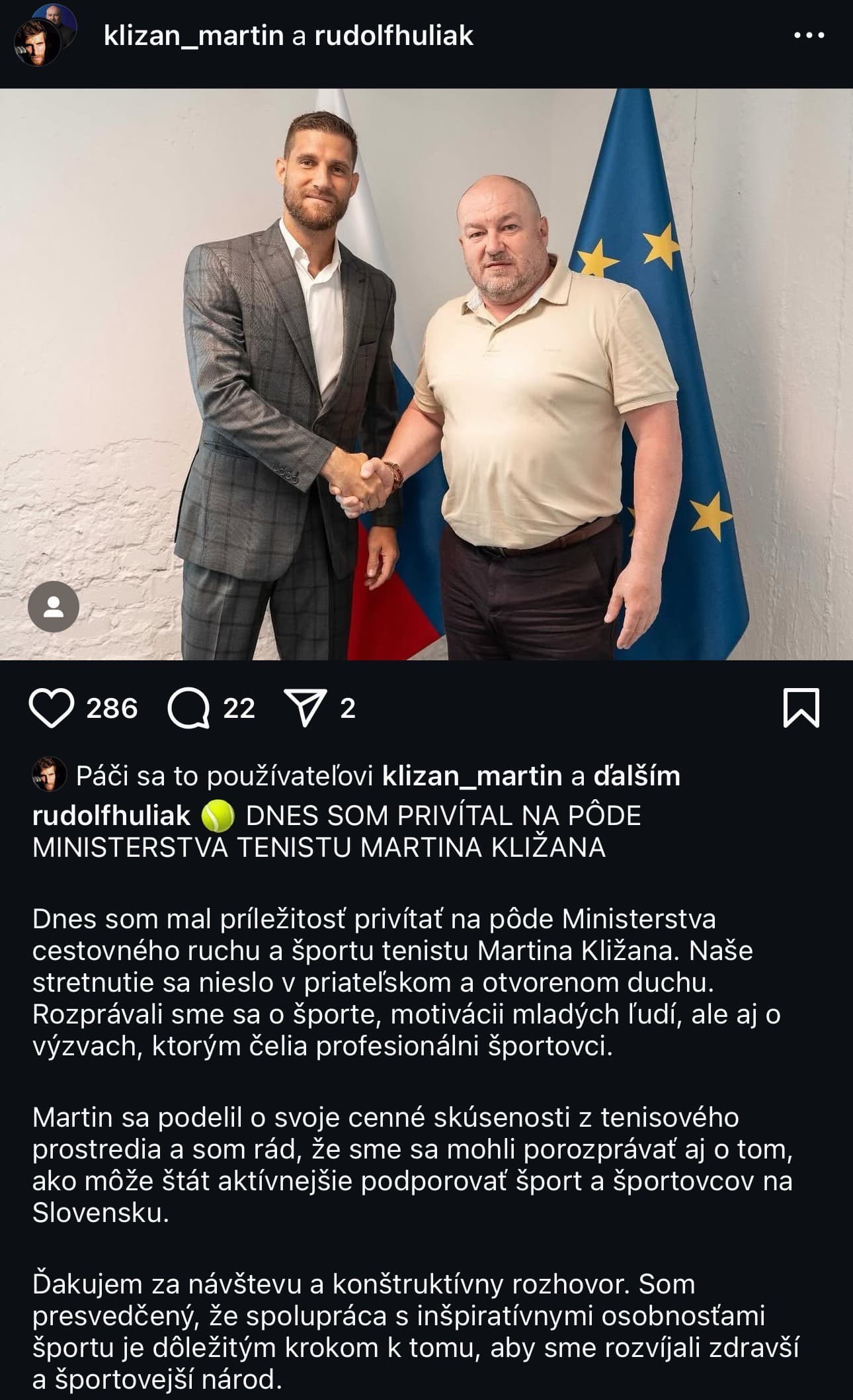 Martin Kližan a Rudolf Huliak 