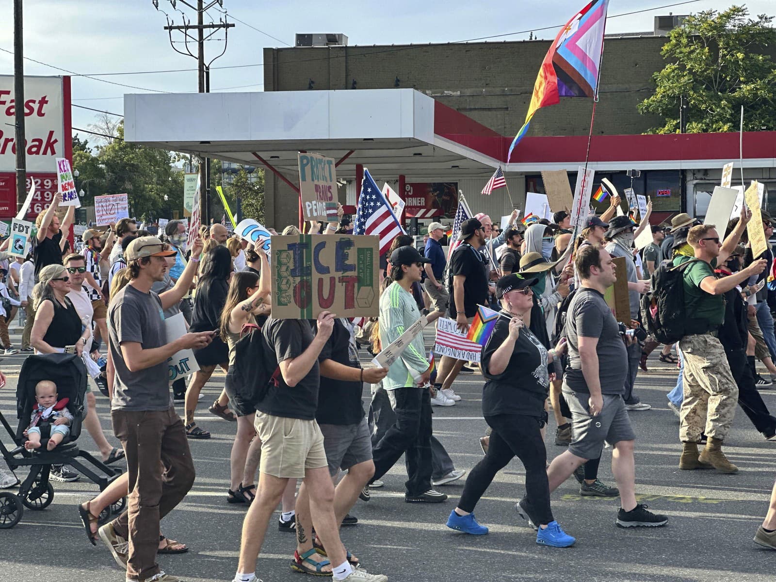 Protest v Salt Lake City na západe USA