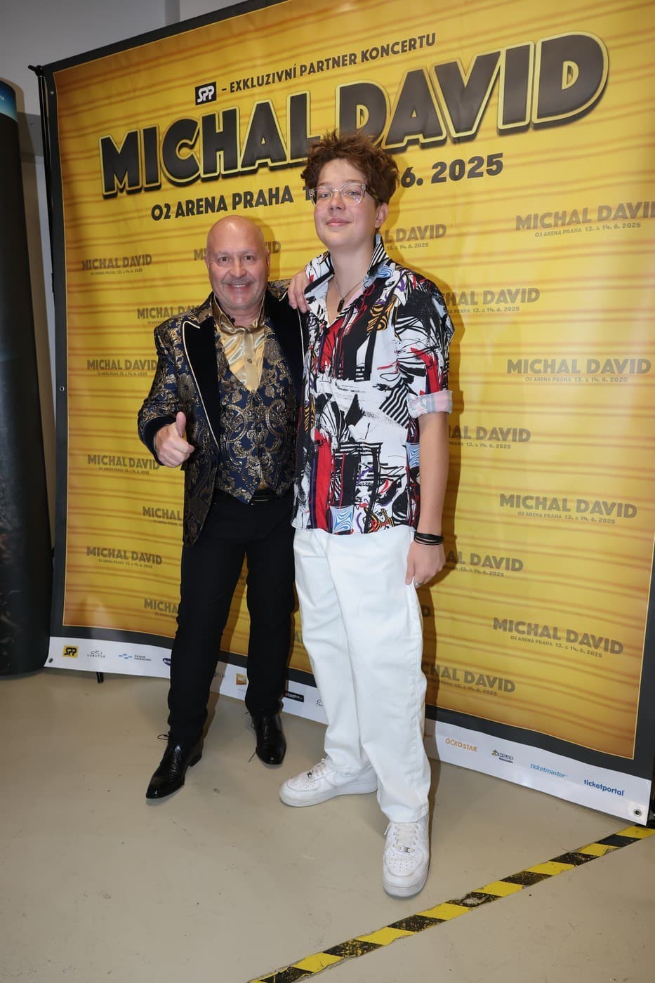 Michal David s vnukom Sebastianom