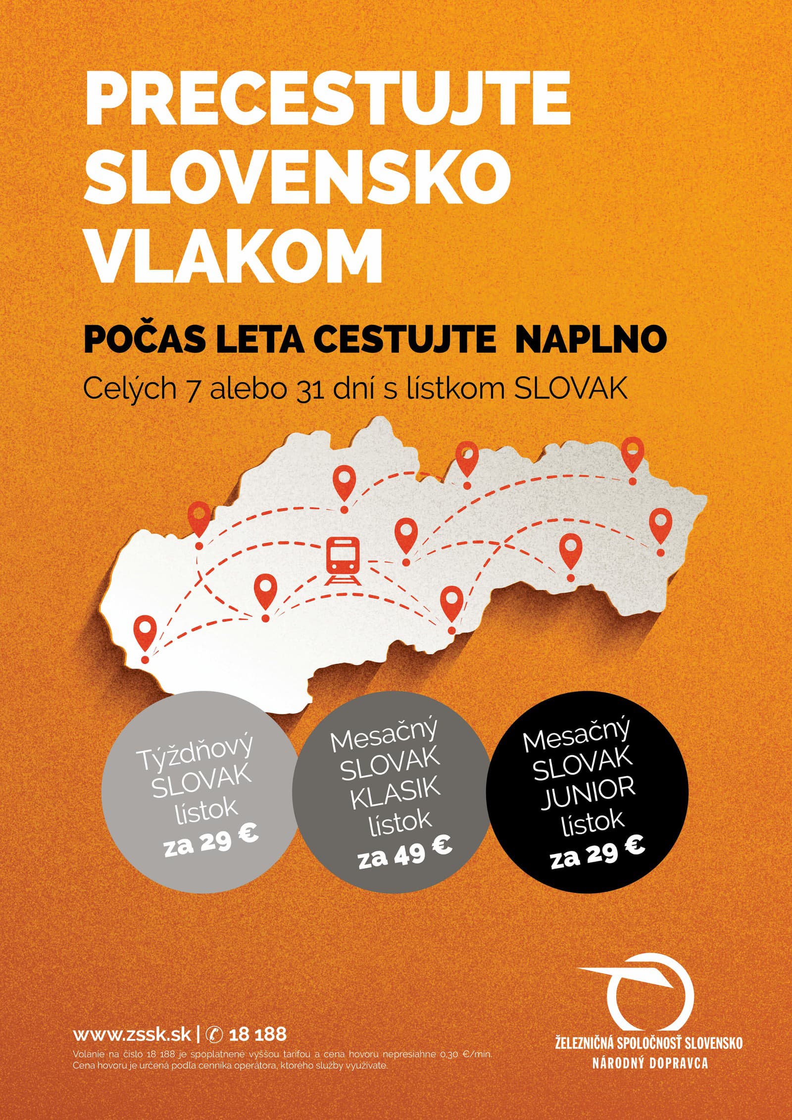 Precestujte Slovensko vlakom s jedným lístkom od ZSSK