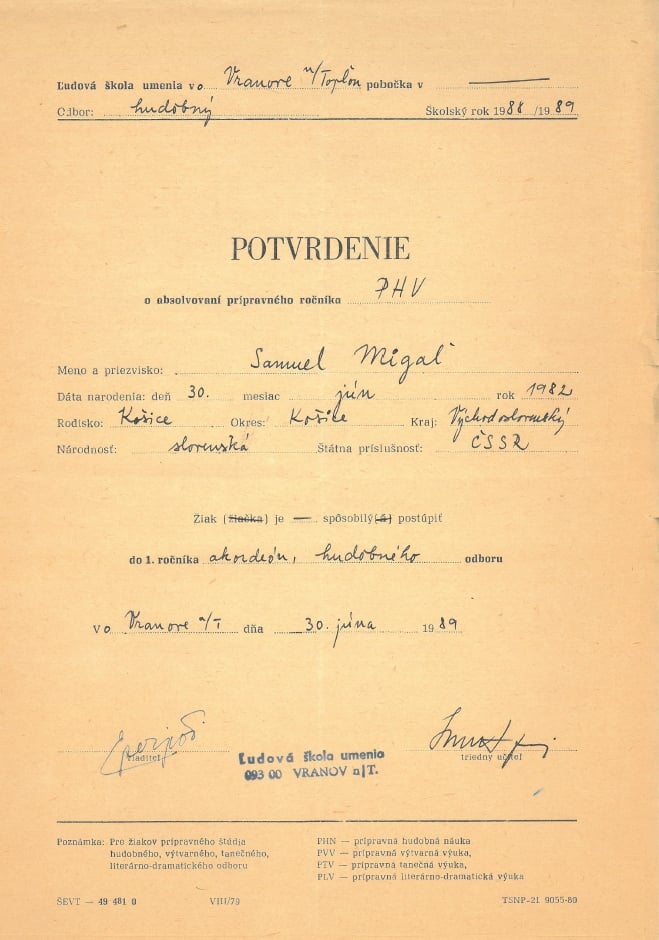 Minister Migaľ ako mladé