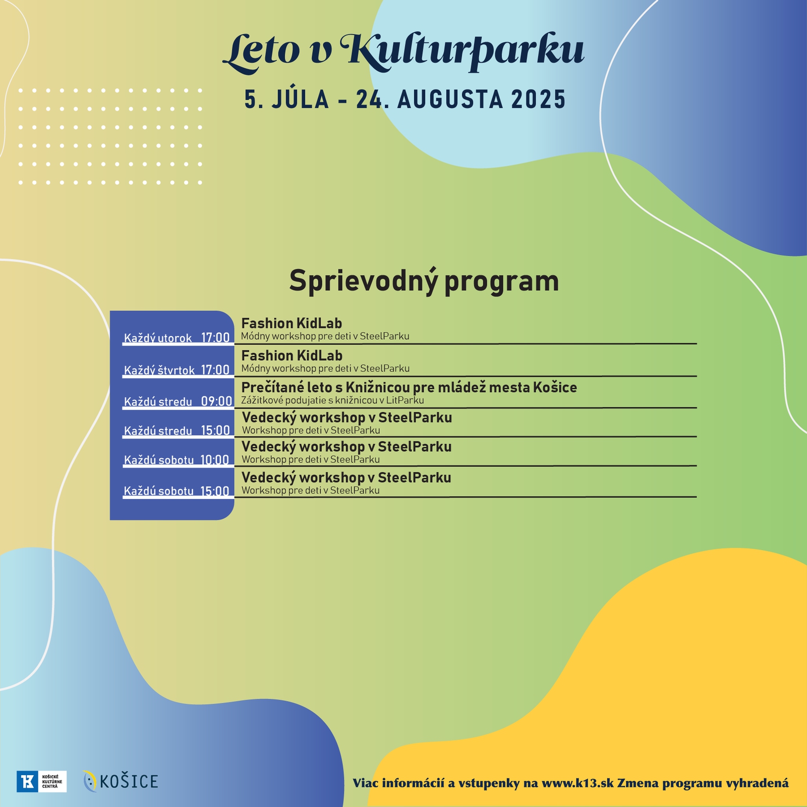 Leto v Kulturparku 2025