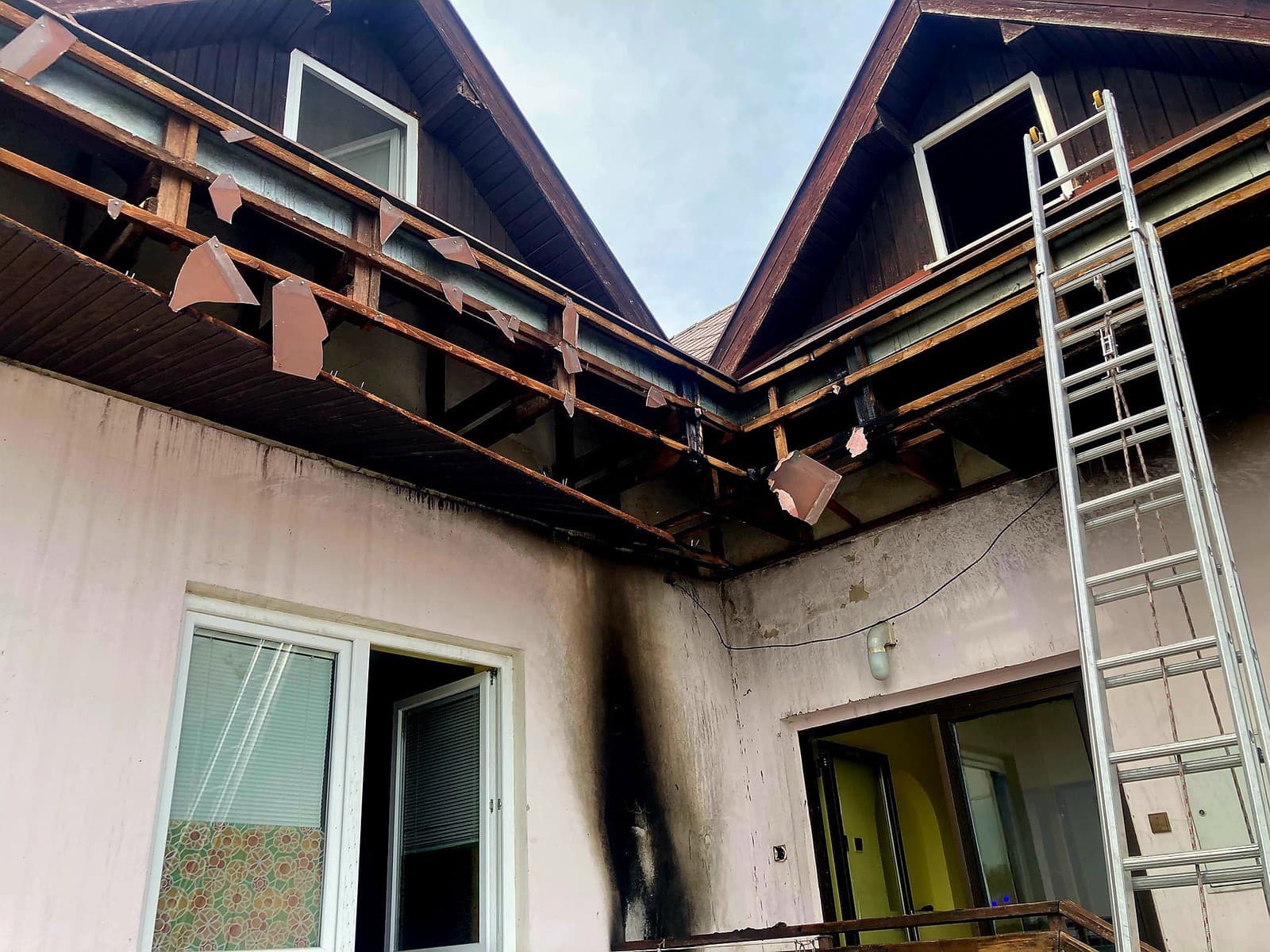 Požiar ubytovne v Dunajskej