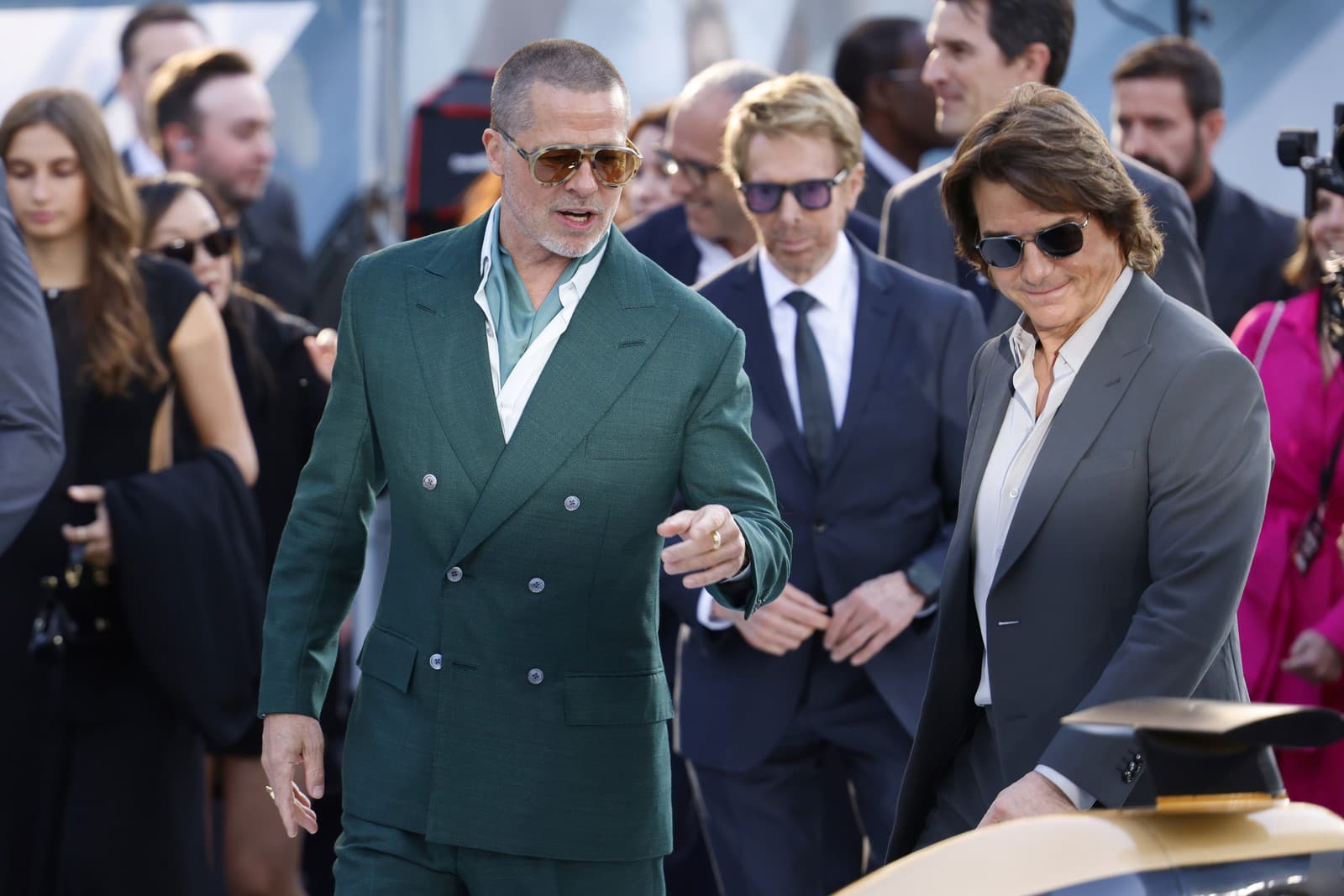 Brad Pitt na premiére filmu F1