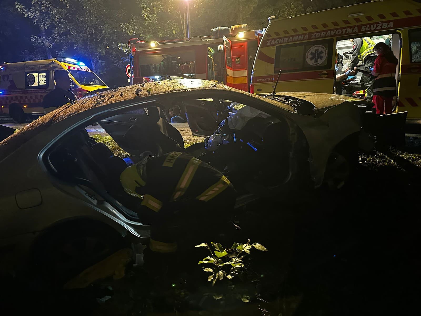 Nočná dopravná nehoda v