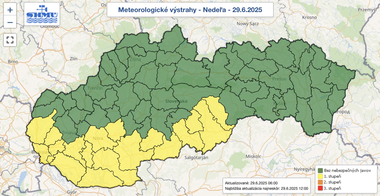 Vysoké teploty potrápia viaceré