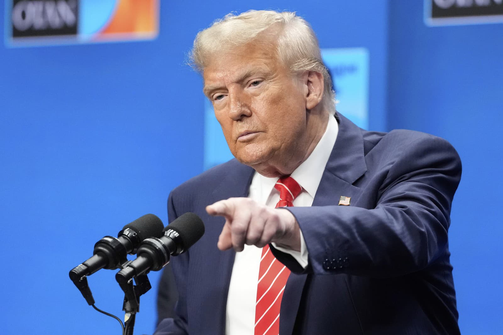 Americký prezident Donald Trump na summite NATO v holandskom Haagu