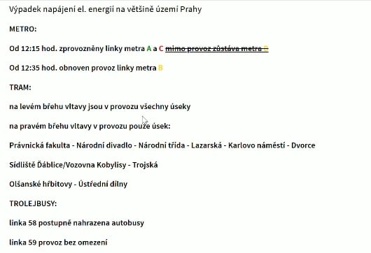 Česi zažívajú najväčší BLACKOUT