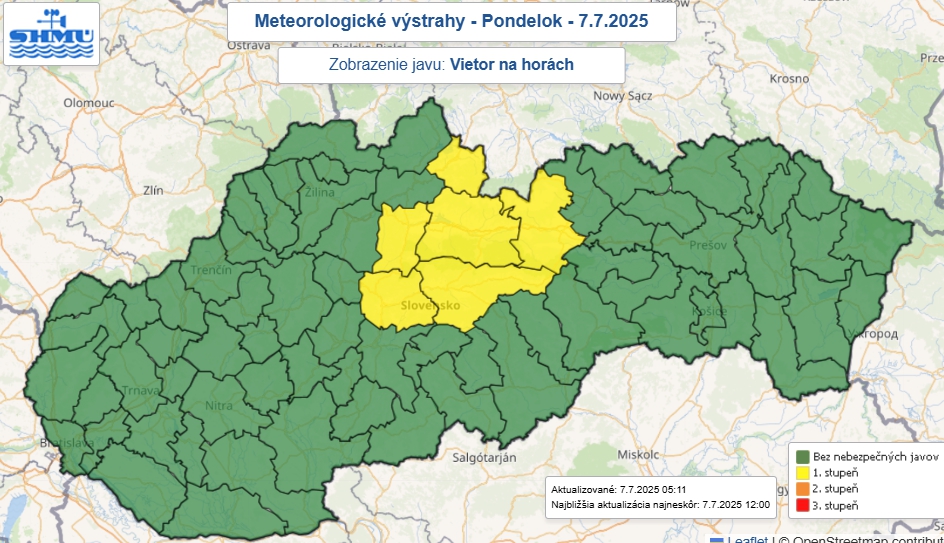 Meteorológovia varujú pred búrkami