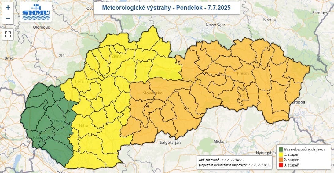 Počasie udrie v plnej