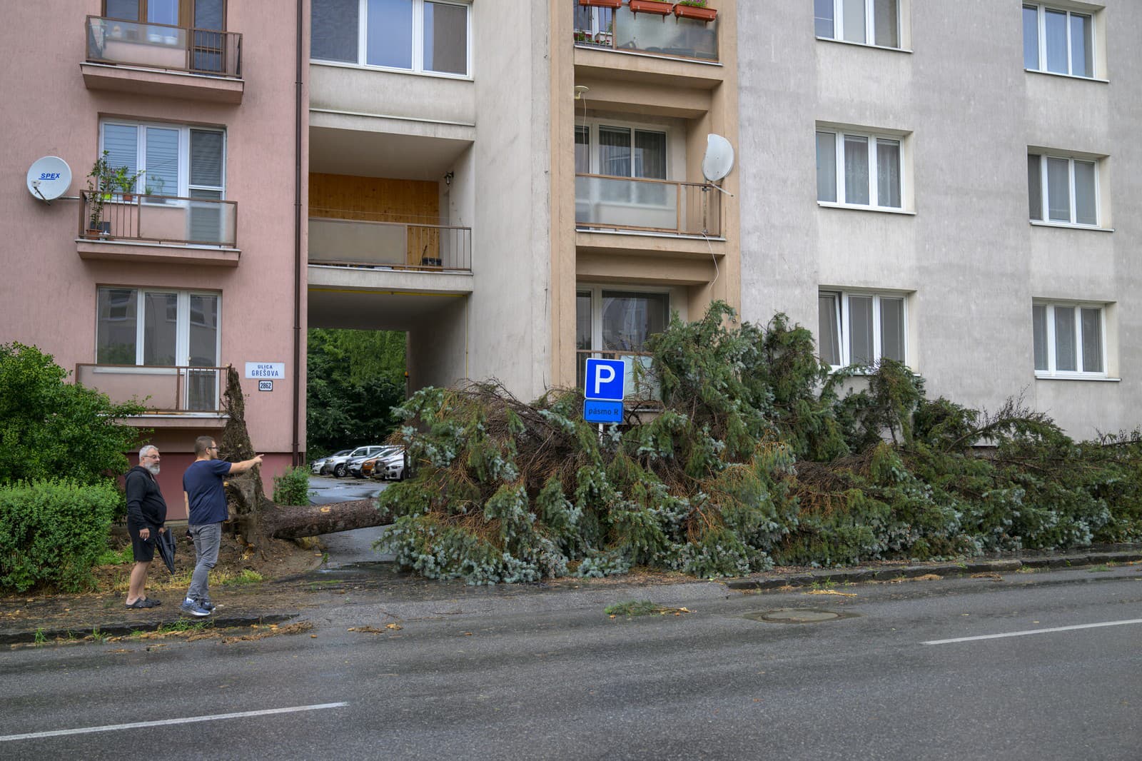 Mesto Prešov vyhlásilo po búrke mimoriadnu situáciu.