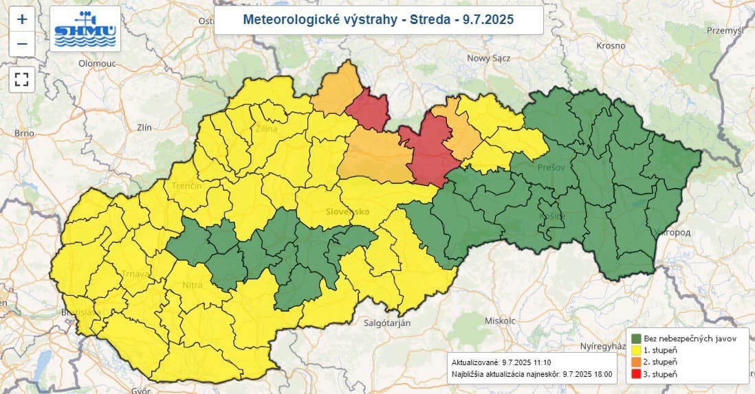 Situácia na severe, kde