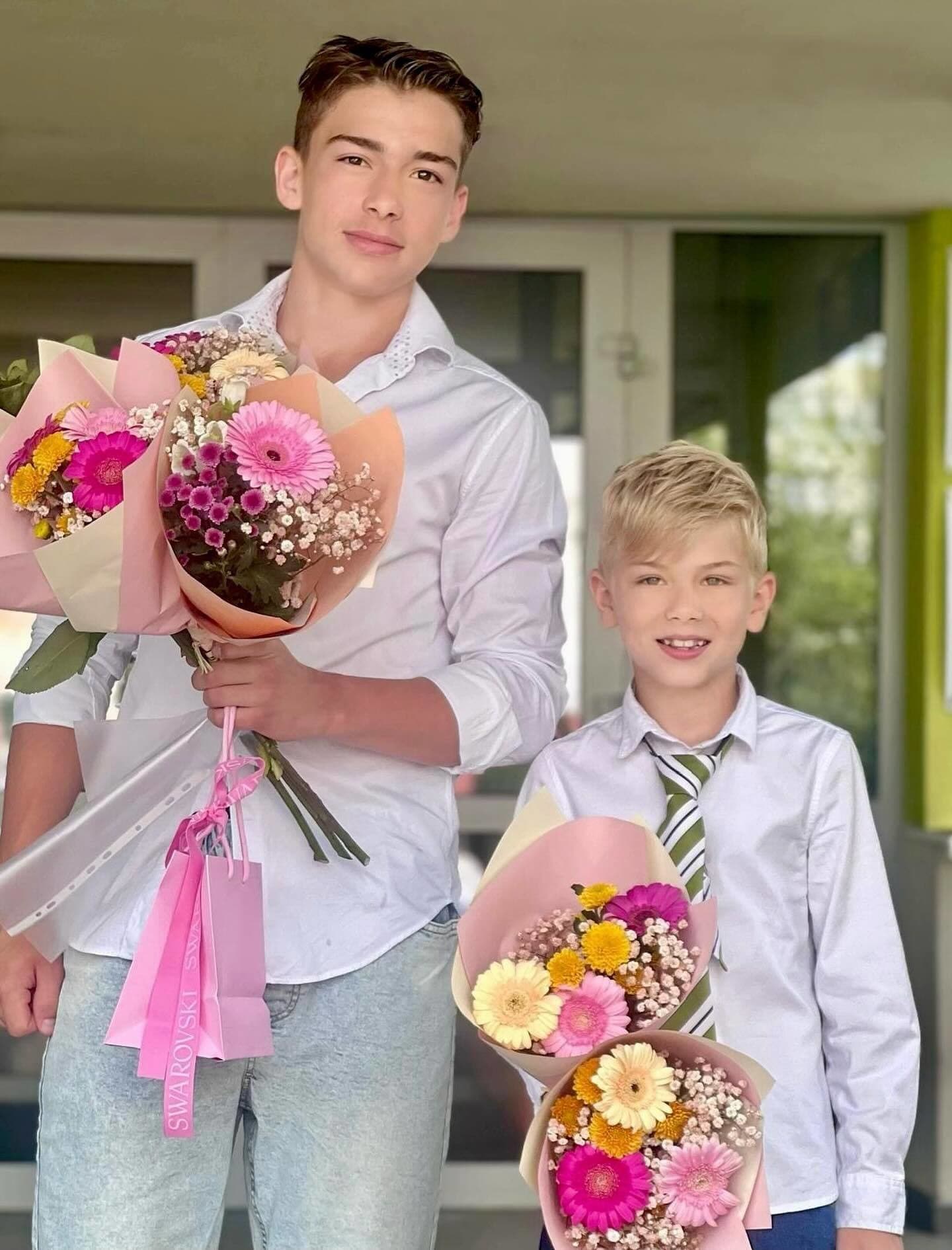 Leon a Adam, synovia Zlatice Puškárovej a Patrika Švajdu