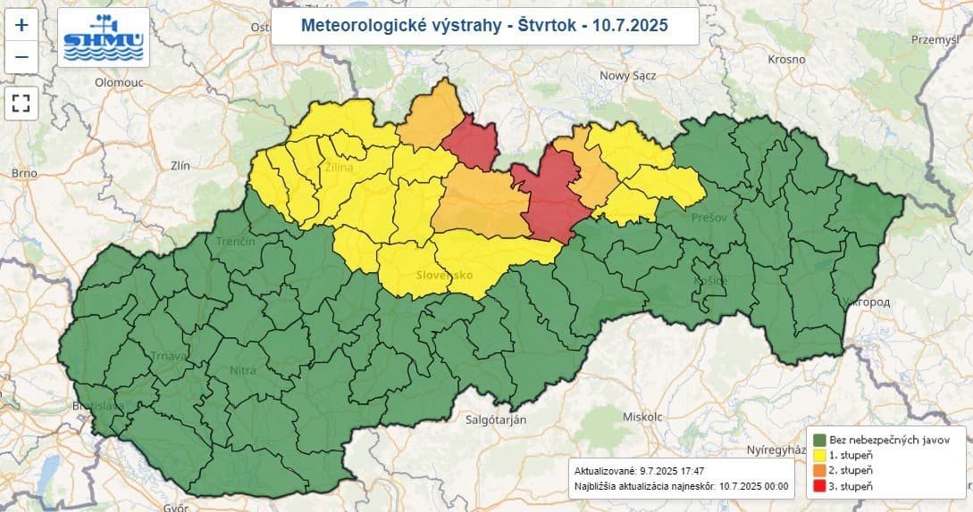 Vo štvrtok treba počítať