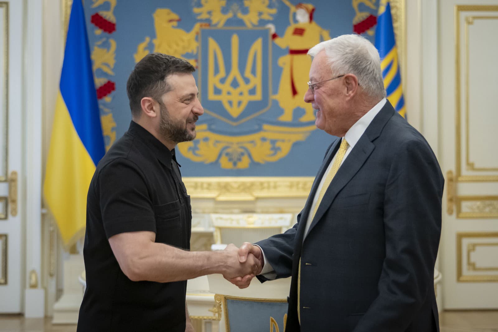 Volodymyr Zelenskyj a Keith Kellogg